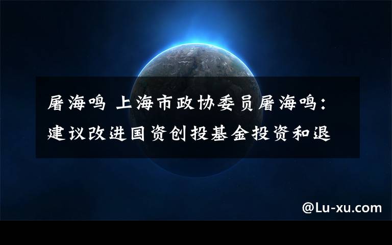 屠海鸣 上海市政协委员屠海鸣:建议改进国资创投基金投资和退出程序