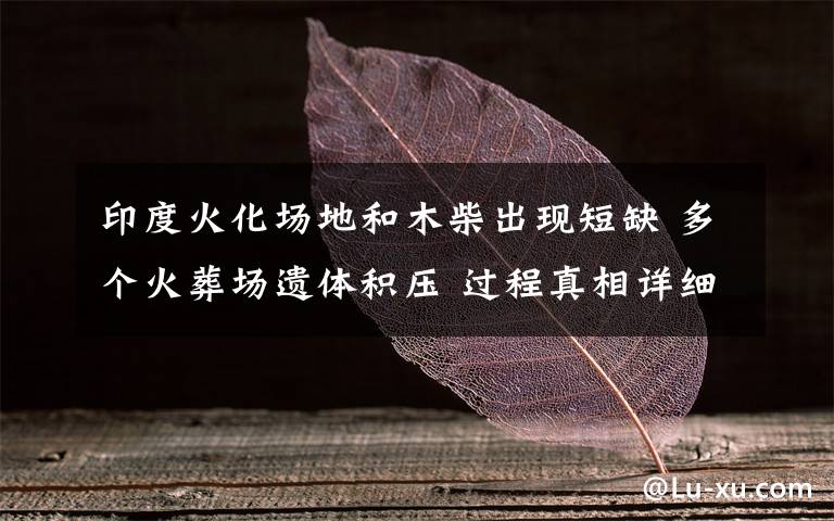 印度火化场地和木柴出现短缺 多个火葬场遗体积压 过程真相详细揭秘!