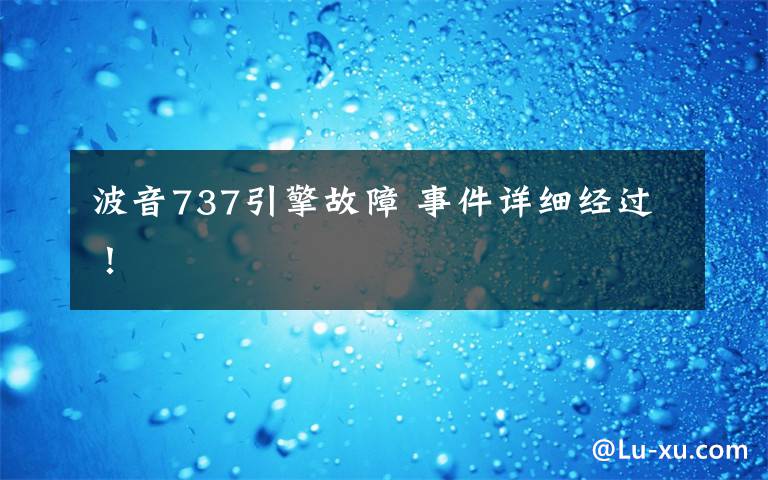 波音737引擎故障 事件详细经过！