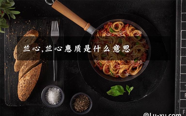 兰心,兰心惠质是什么意思