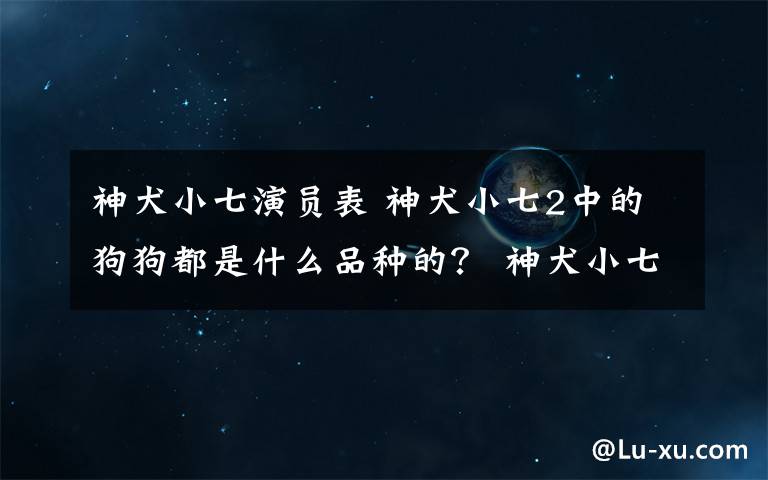 神犬小七演员表 神犬小七2中的狗狗都是什么品种的? 神犬小七2动物演员表