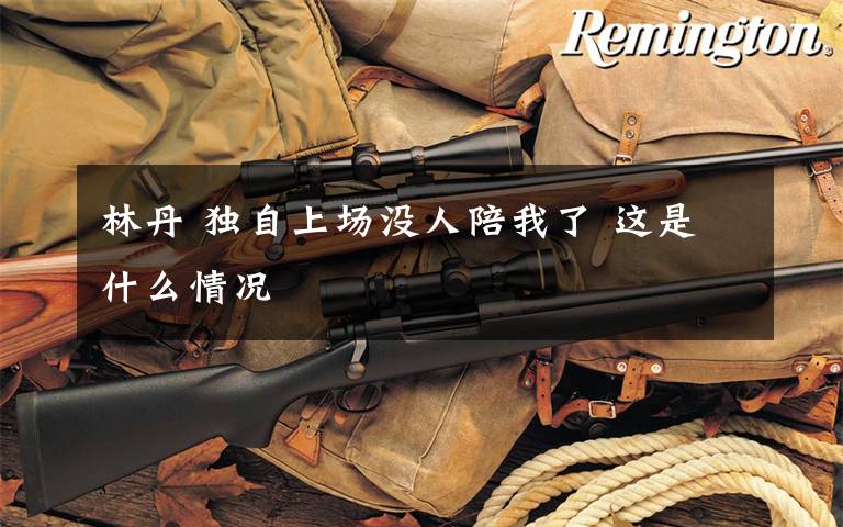 林丹 独自上场没人陪我了 这是什么情况