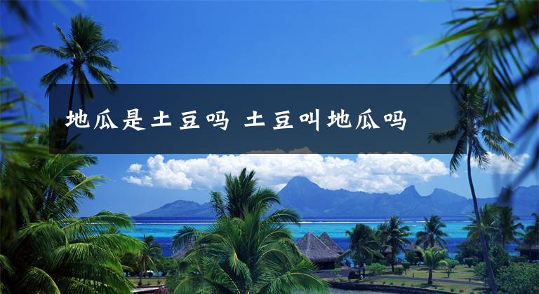 地瓜是土豆吗 土豆叫地瓜吗