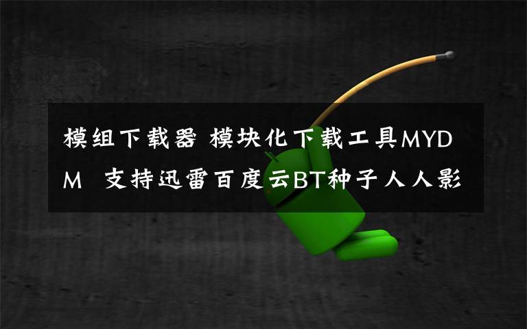模组下载器 模块化下载工具MYDM  支持迅雷百度云BT种子人人影视等