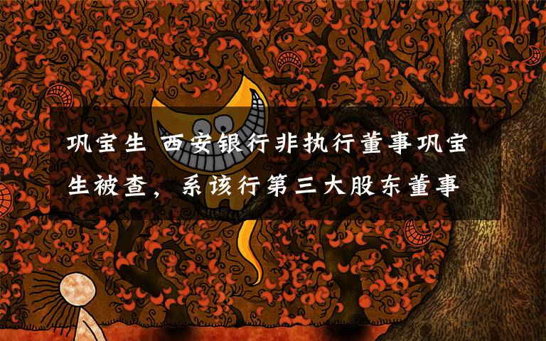 巩宝生 西安银行非执行董事巩宝生被查,系该行第三大股东董事长