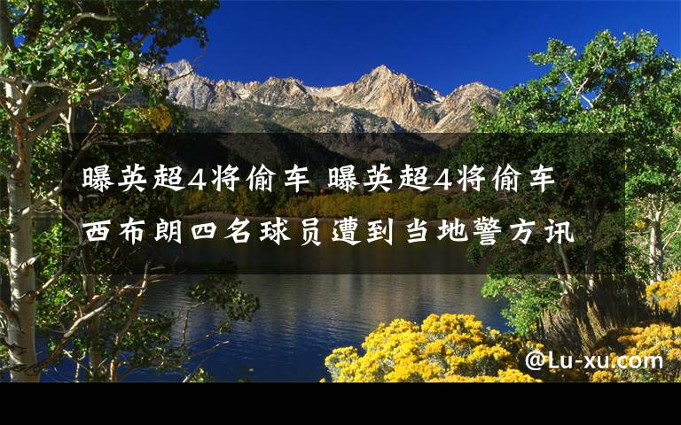 曝英超4将偷车 曝英超4将偷车 西布朗四名球员遭到当地警方讯问