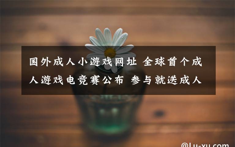 国外成人小游戏网址 全球首个成人游戏电竞赛公布 参与就送成人网站一年会员