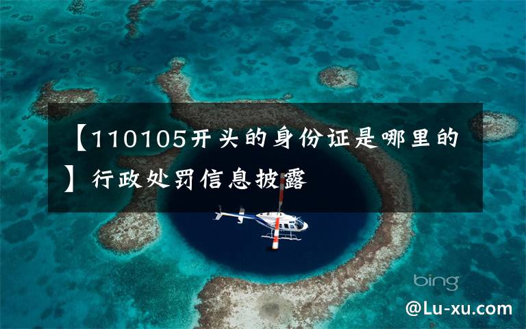 【110105开头的身份证是哪里的】行政处罚信息披露