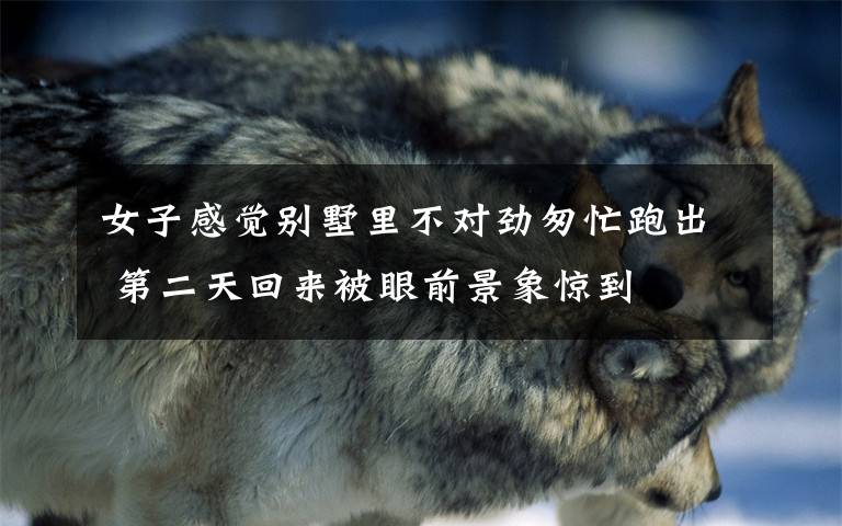 女子感觉别墅里不对劲匆忙跑出 第二天回来被眼前景象惊到