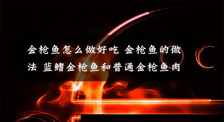 金枪鱼怎么做好吃 金枪鱼的做法 蓝鳍金枪鱼和普通金枪鱼肉的区别