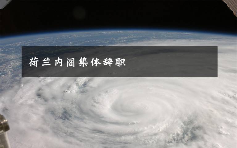 荷兰内阁集体辞职