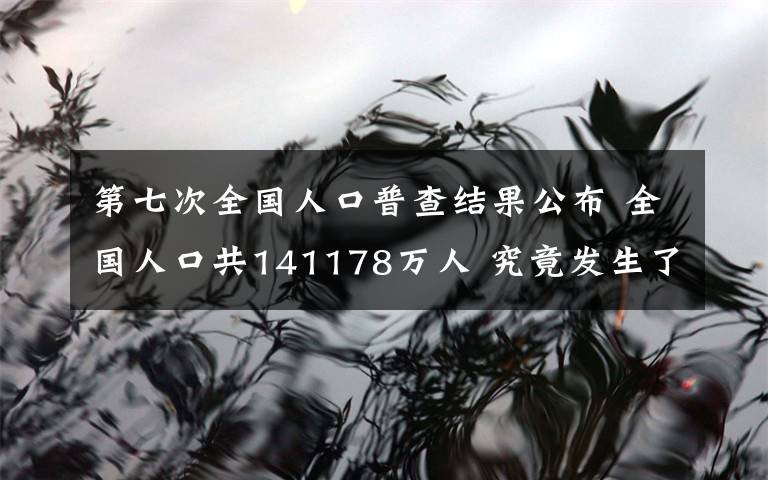 第七次全国人口普查结果公布 全国人口共141178万人 究竟发生了什么?