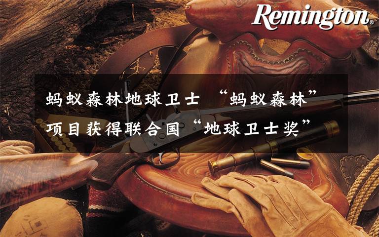 蚂蚁森林地球卫士 “蚂蚁森林”项目获得联合国“地球卫士奖”