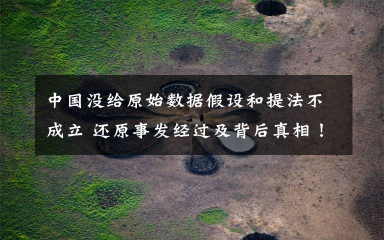 中国没给原始数据假设和提法不成立 还原事发经过及背后真相!