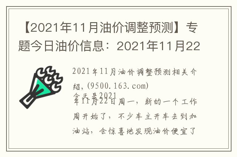 【2021年11月油价调整预测】专题今日油价信息:2021年11月22日,全国油价调整后92号汽油价格排名