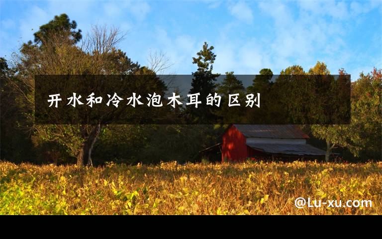 开水和冷水泡木耳的区别