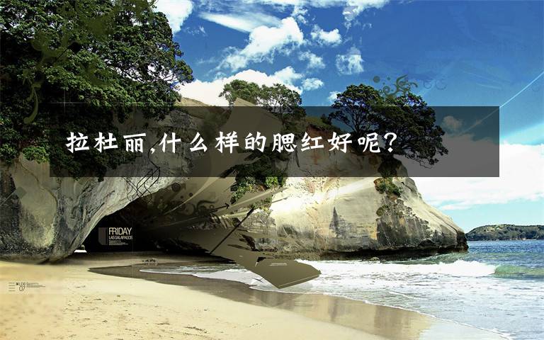 拉杜丽,什么样的腮红好呢?