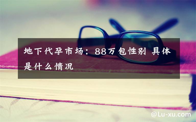 地下代孕市场：88万包性别 具体是什么情况