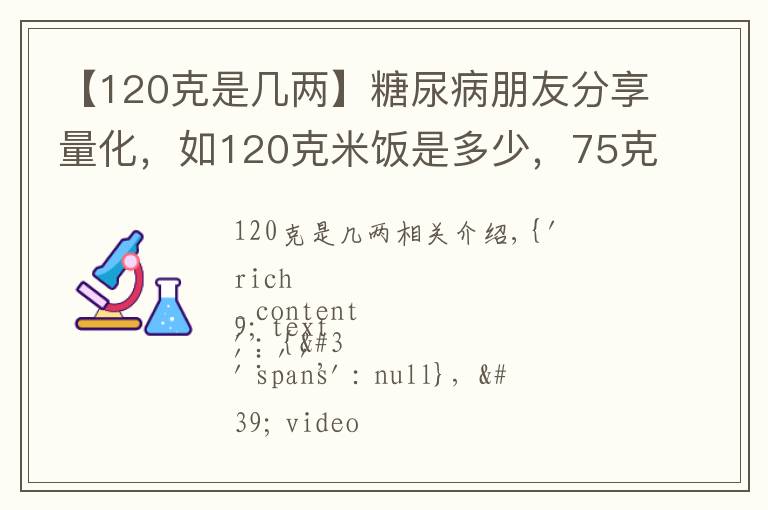 【120克是几两】糖尿病朋友分享量化,如120克米饭是多少,75克瘦肉是多少等等