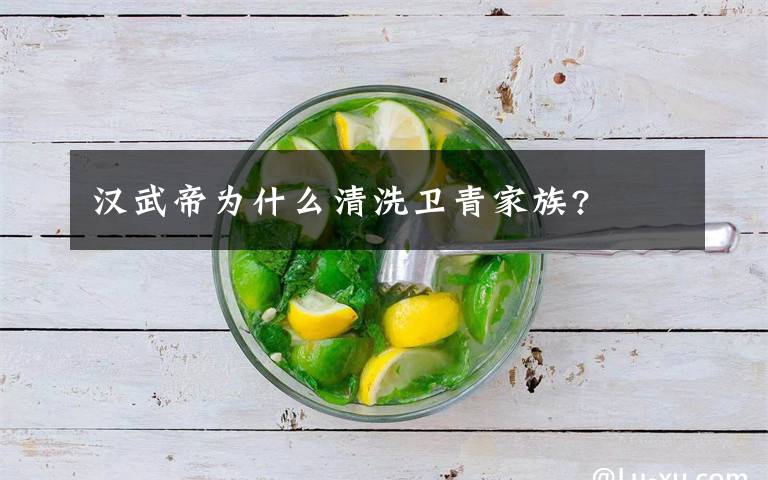 汉武帝为什么清洗卫青家族?