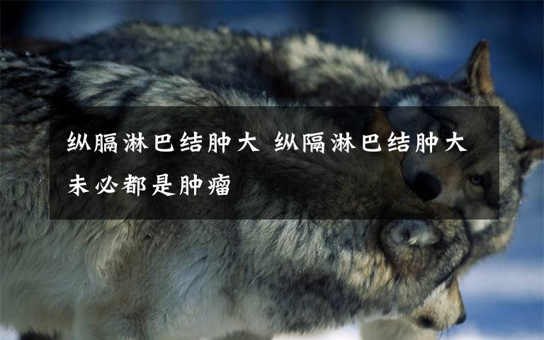 纵膈淋巴结肿大 纵隔淋巴结肿大未必都是肿瘤