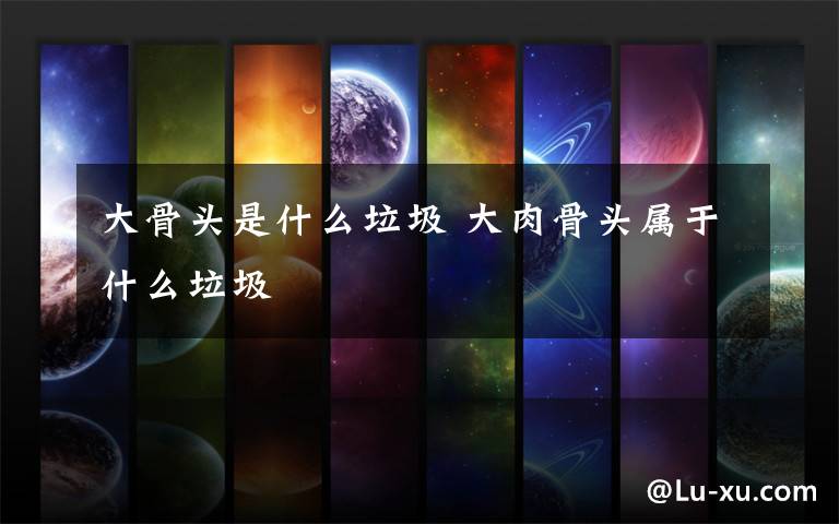 大骨头是什么垃圾 大肉骨头属于什么垃圾