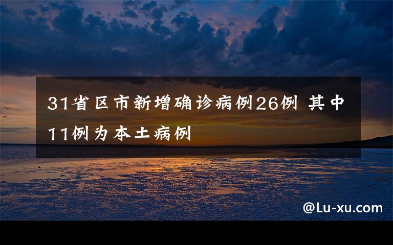 31省区市新增确诊病例26例 其中11例为本土病例
