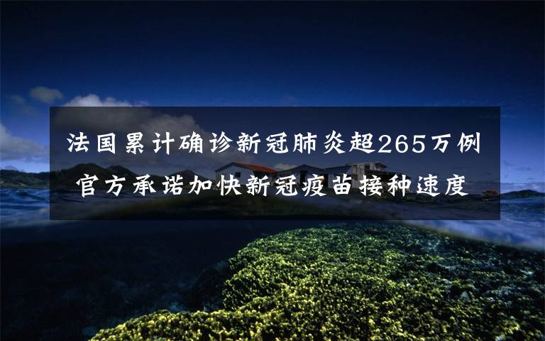 法国累计确诊新冠肺炎超265万例 官方承诺加快新冠疫苗接种速度 真相原来是这样!