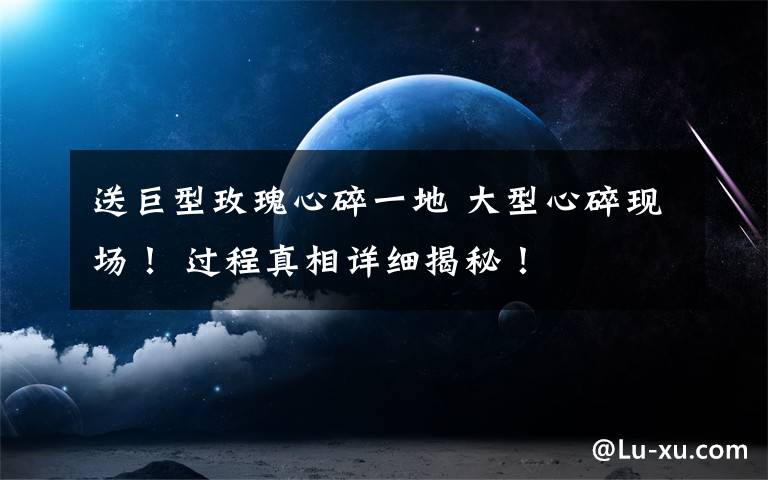 送巨型玫瑰心碎一地 大型心碎现场! 过程真相详细揭秘!