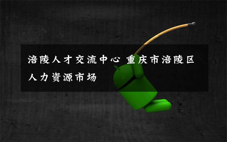 涪陵人才交流中心 重庆市涪陵区人力资源市场