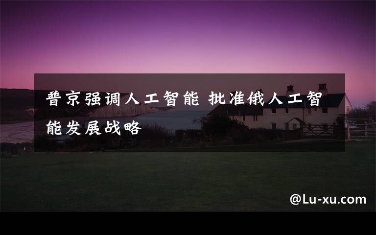 普京强调人工智能 批准俄人工智能发展战略