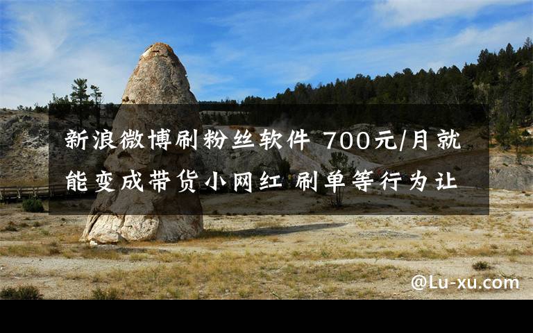新浪微博刷粉丝软件 700元/月就能变成带货小网红 刷单等行为让直播变得鱼龙混杂