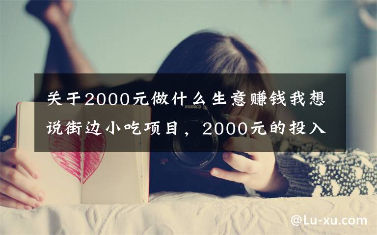 关于2000元做什么生意赚钱我想说街边小吃项目,2000元的投入,有哪些可以一天轻松收入五六百的?