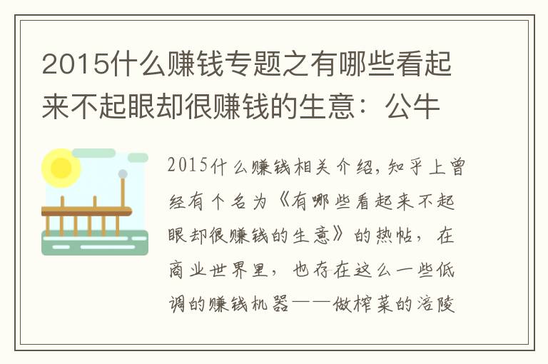 2015什么赚钱专题之有哪些看起来不起眼却很赚钱的生意:公牛集团的崛起之路