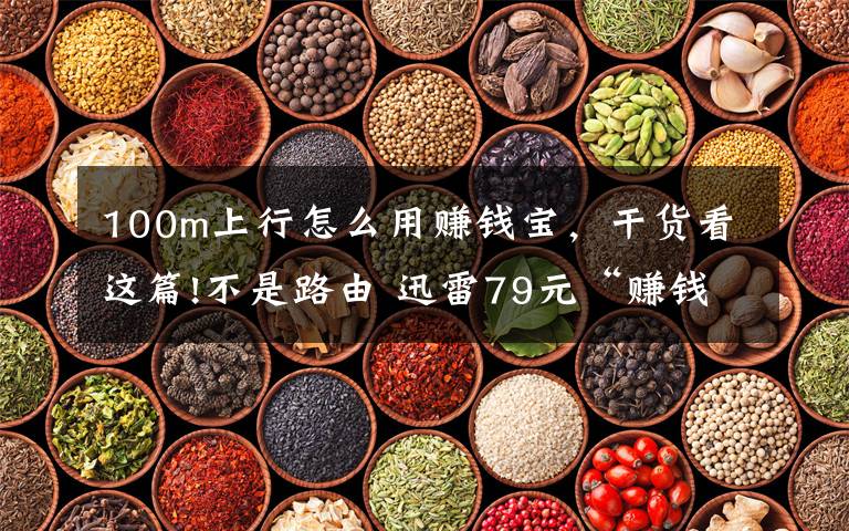 100m上行怎么用赚钱宝,干货看这篇!不是路由 迅雷79元“赚钱宝”新硬件发布