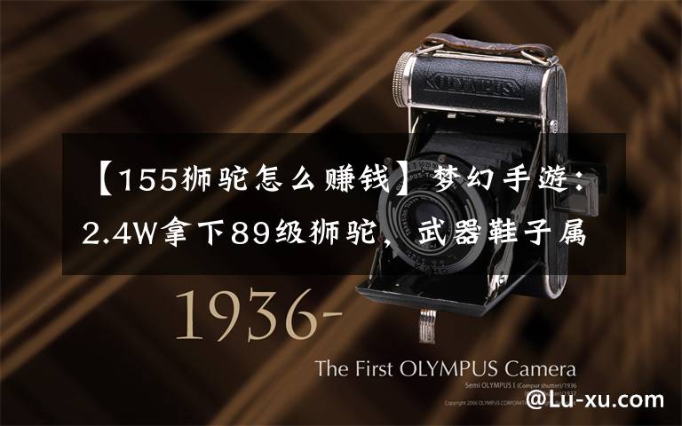 【155狮驼怎么赚钱】梦幻手游：2.4W拿下89级狮驼，武器鞋子属性优秀，"回血"不少