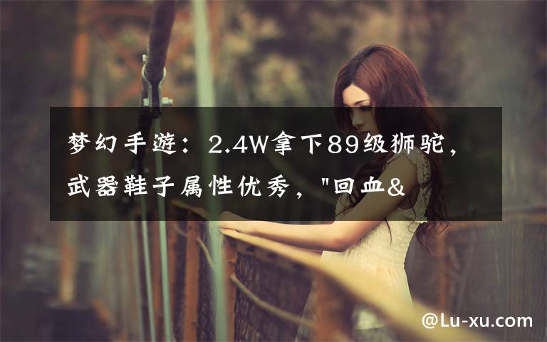 梦幻手游:2.4W拿下89级狮驼,武器鞋子属性优秀,"回血"不少