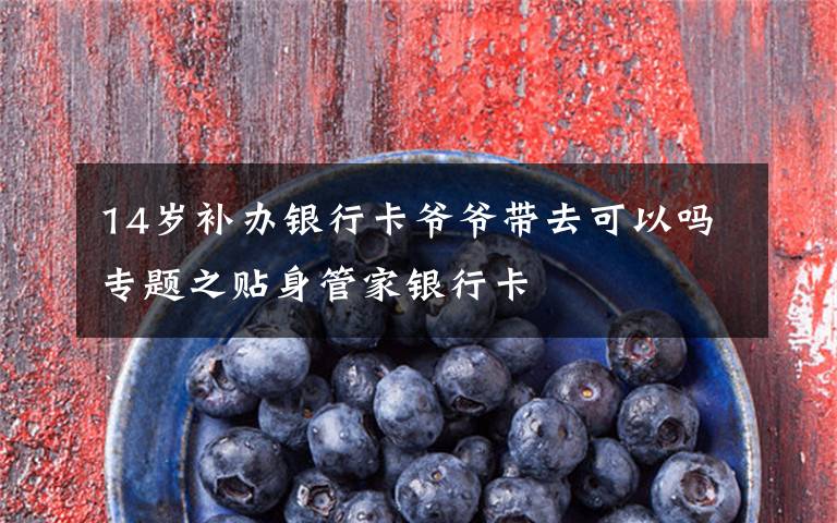 14岁补办银行卡爷爷带去可以吗专题之贴身管家银行卡