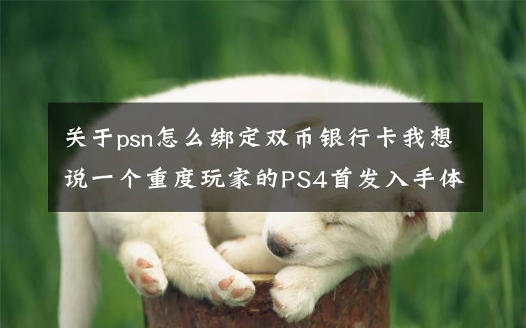关于psn怎么绑定双币银行卡我想说一个重度玩家的PS4首发入手体验
