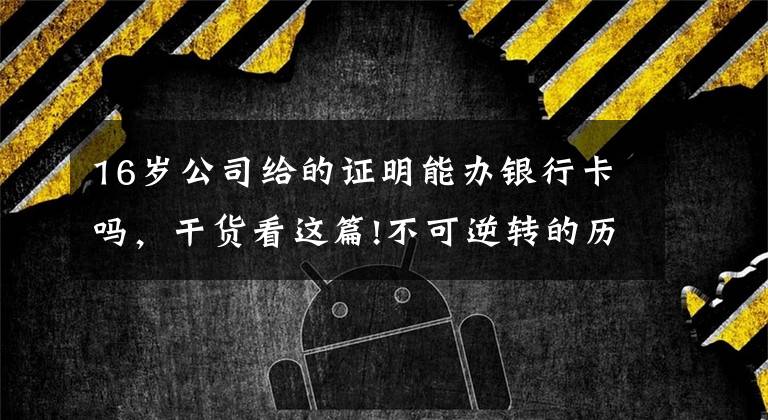 16岁公司给的证明能办银行卡吗,干货看这篇!不可逆转的历史进程——从以习近平同志为核心的党中央引领新时代变革性实践看实现中华民族伟大复兴