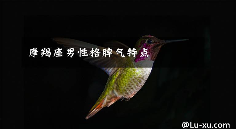 摩羯座男性格脾气特点