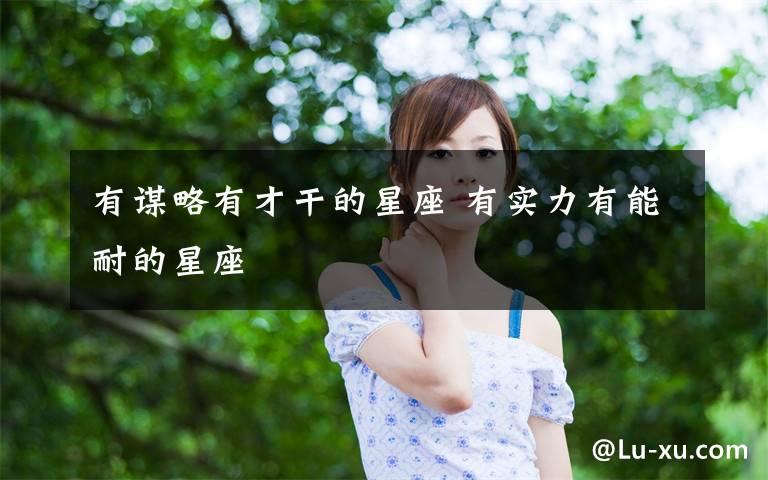 有谋略有才干的星座 有实力有能耐的星座