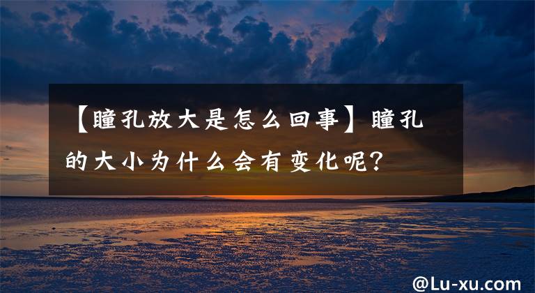 【瞳孔放大是怎么回事】瞳孔的大小为什么会有变化呢?