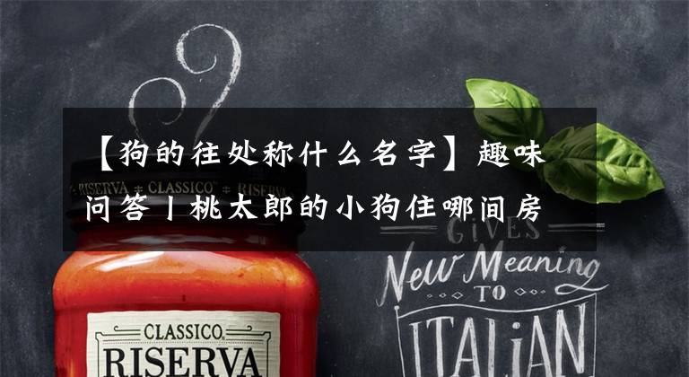 【狗的往处称什么名字】趣味问答丨桃太郎的小狗住哪间房？