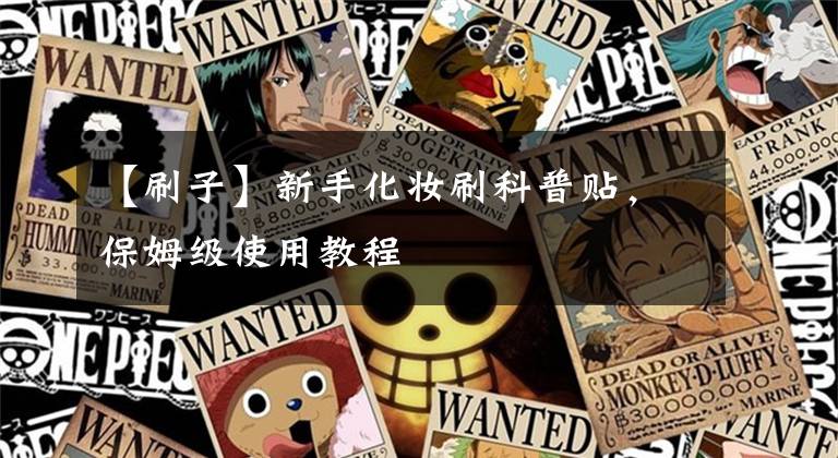 【刷子】新手化妆刷科普贴,保姆级使用教程