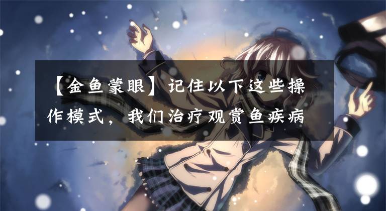 【金鱼蒙眼】记住以下这些操作模式,我们治疗观赏鱼疾病,就会变得异常简单