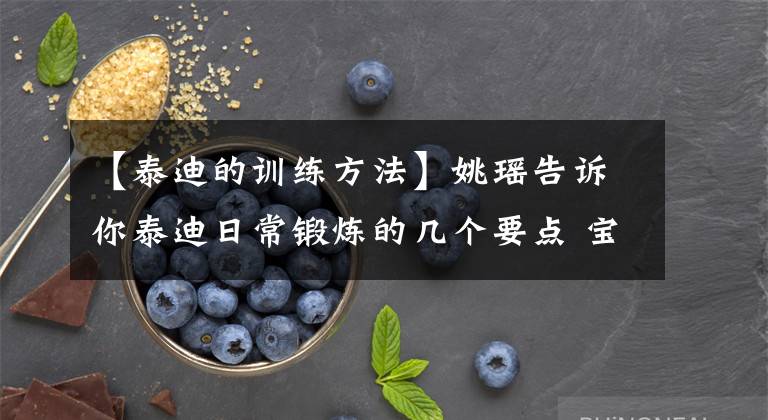 【泰迪的训练方法】姚瑶告诉你泰迪日常锻炼的几个要点 宝宝们要记住噢！