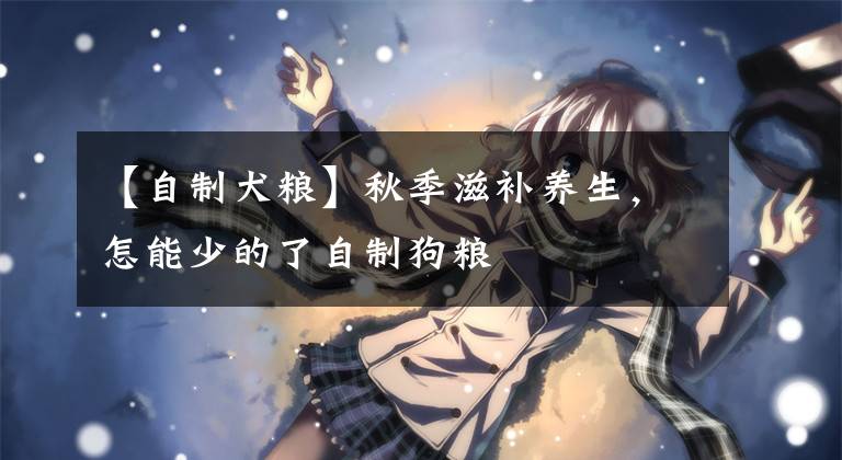 【自制犬粮】秋季滋补养生，怎能少的了自制狗粮