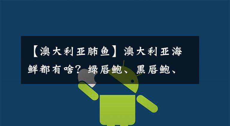 【澳大利亚肺鱼】澳大利亚海鲜都有啥？绿唇鲍、黑唇鲍、水晶蟹、生蚝和蓝鳍金枪鱼