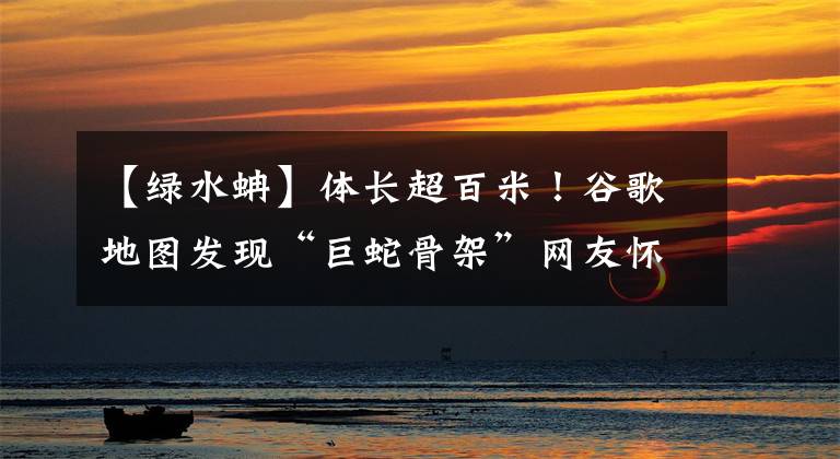 【绿水蚺】体长超百米!谷歌地图发现“巨蛇骨架”网友怀疑是龙!真相如何?